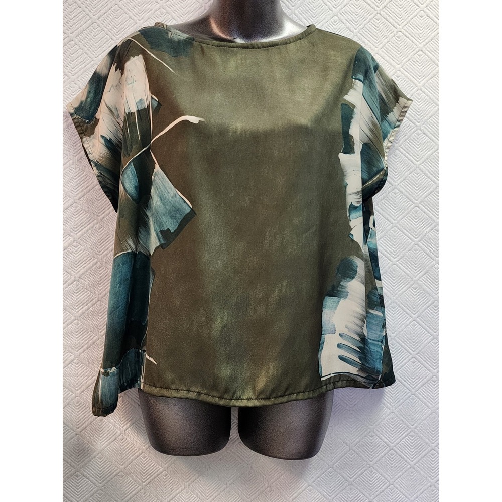 Brynn Walker XS New! Palm Verde Boxy Sleeveless Blouse